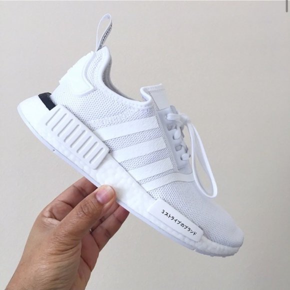 OG ADIDAS NMDS RD1 PK SNEAKERS TRIPLE WHITE JAPAN - Picture 3 of 10